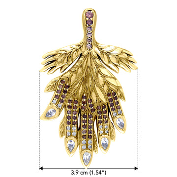 Hold my precious hand Dali-inspired Solid Yellow Gold Jewelry Pendant GPD2649